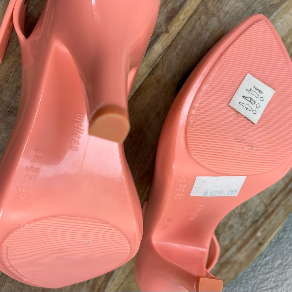 SOLD l Vivienne Westwood Anglomania Novelty Jelly Heart Peep Toe Pinup Heels - Picture 11 of 15
